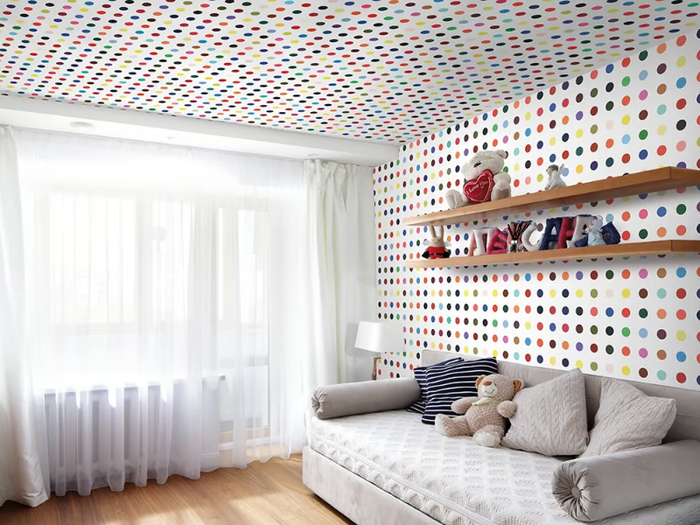 DOTS COLOR - Dotted vinyl wallpaper _ Adriani e Rossi edizioni